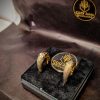 Brinco Argola Articulada Gota GG Craquelada Banho Triplo Ouro 18k - Image 7