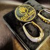 Brinco Argola Articulada Gota GG Craquelada Banho Triplo Ouro 18k - Image 10