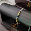 Pulseira Baguete Colour Zirconia 4mm Banho Triplo Prata 950 - Image 6