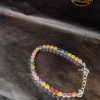 Pulseira Baguete Colour Zirconia 4mm Banho Triplo Prata 950 - Image 7