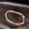 Pulseira Baguete Colour Zirconia 4mm Banho Triplo Prata 950 - Image 2