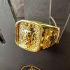 Anel Masculino Leão de Juda Banho Triplo Ouro 18K