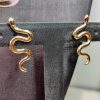 Brinco Grande Snake - Banho Triplo em Ouro 18k