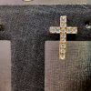 Brinco Crucifixo Zirconia de Cristais - Banho Triplo Ouro 18k - Image 3