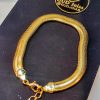 Pulseira Fio Alemão Chato (lLacraia) - Banho Triplo Ouro 18K - Image 5