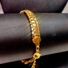 Pulseira Oca Achatada 8mm com Extensor - Banho Triplo em Ouro 18k - Image 2