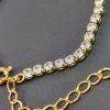 Pulseira/Tornozeleira Zirconia Cristal 3.0mm 15cm com Extensor - Banho Triplo em Ouro 18k - Image 3