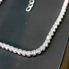 Tornozeleira 20cm + Extensor Zirconia Cristal 2,5mm - Banho Triplo em Prata 950 - Image 6