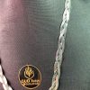 Colar Chocker Aço Inox Fita Trançada 7.1mm 40cm + 6cm