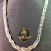 Colar Chocker Aço Inox Fita Trançada 7.1mm 40cm + 6cm - Image 3